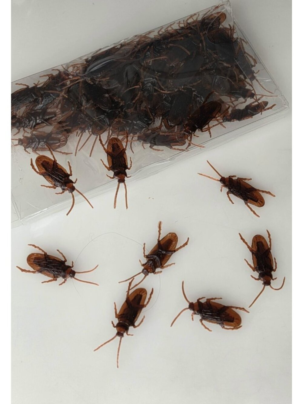 Ultra-Realistic Plastic Cockroaches, 2.6" Large Fake Roaches 100 pieces